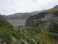 Col de Glandon, Col de la Croix de Fer - hráz Lac de Grand Maison