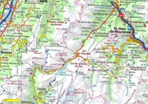 Col de Glandon, Col de la Croix de Fer - 85 km (climb: 2696 m - Mapa