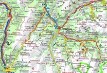 Col de la Madeleine, Courchevel - 127 km (climb: 3245 m) - Mapa