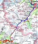 Col du Petit Saint Bernard - 48 km (climb: 1184 m) - Mapa