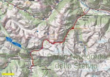 Passo dello Stelvio - 104 km (climb: 3404 m) - Mapa